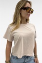 maglia crop a manica corta simple